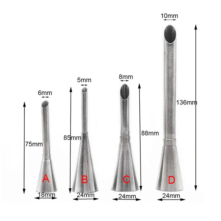 Douilles à pâtisserie en acier inoxydable - Set de 14 pièces pour gâteaux et desserts douillepoche