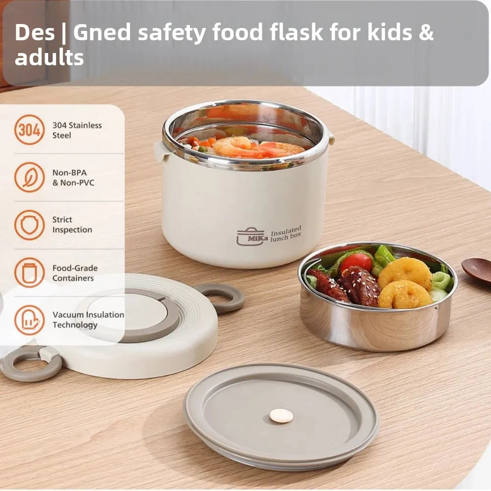 boîte repas inox avec couvercles étanches