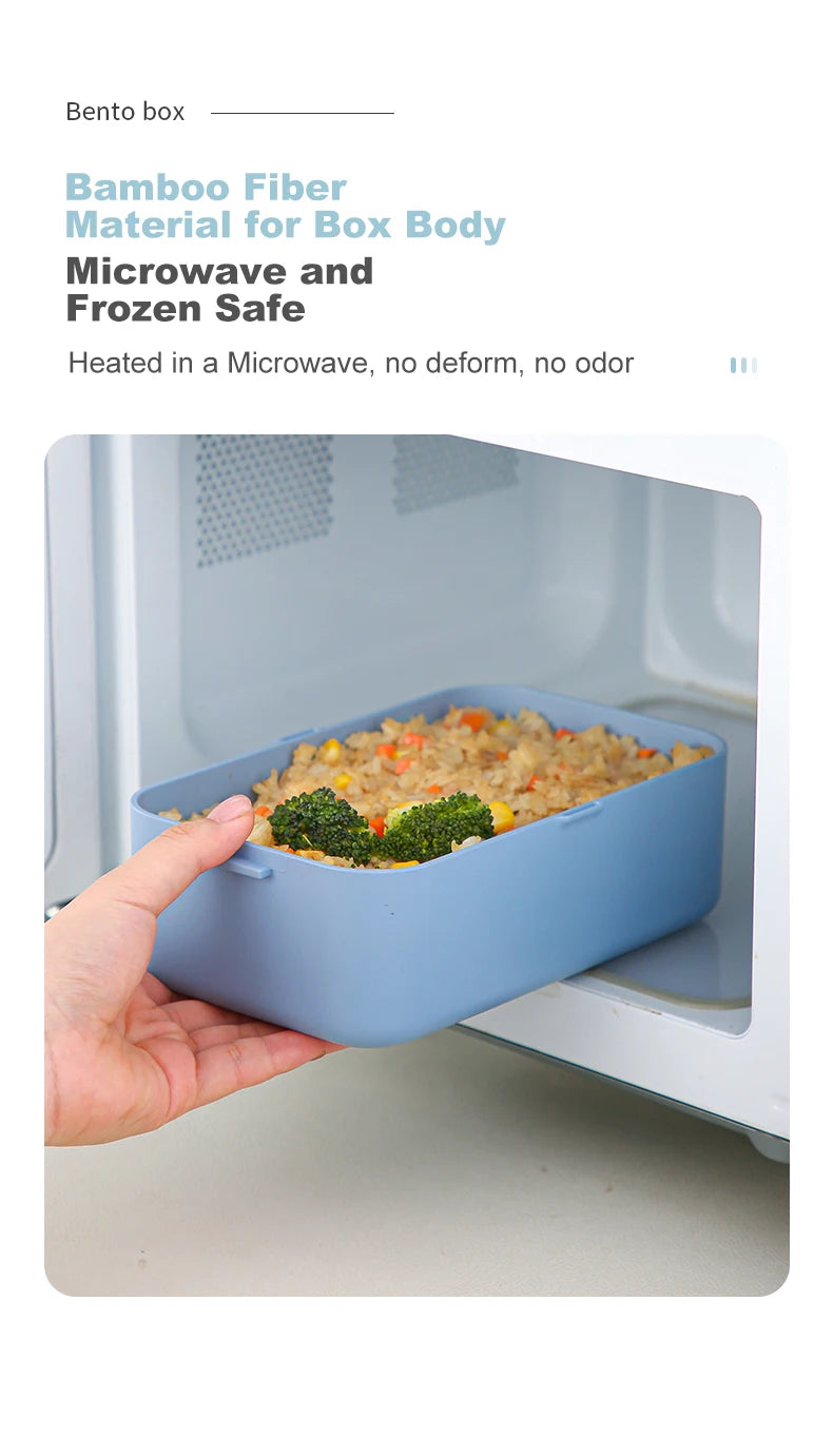 boîte en bambou pour alimentation saine et pratique