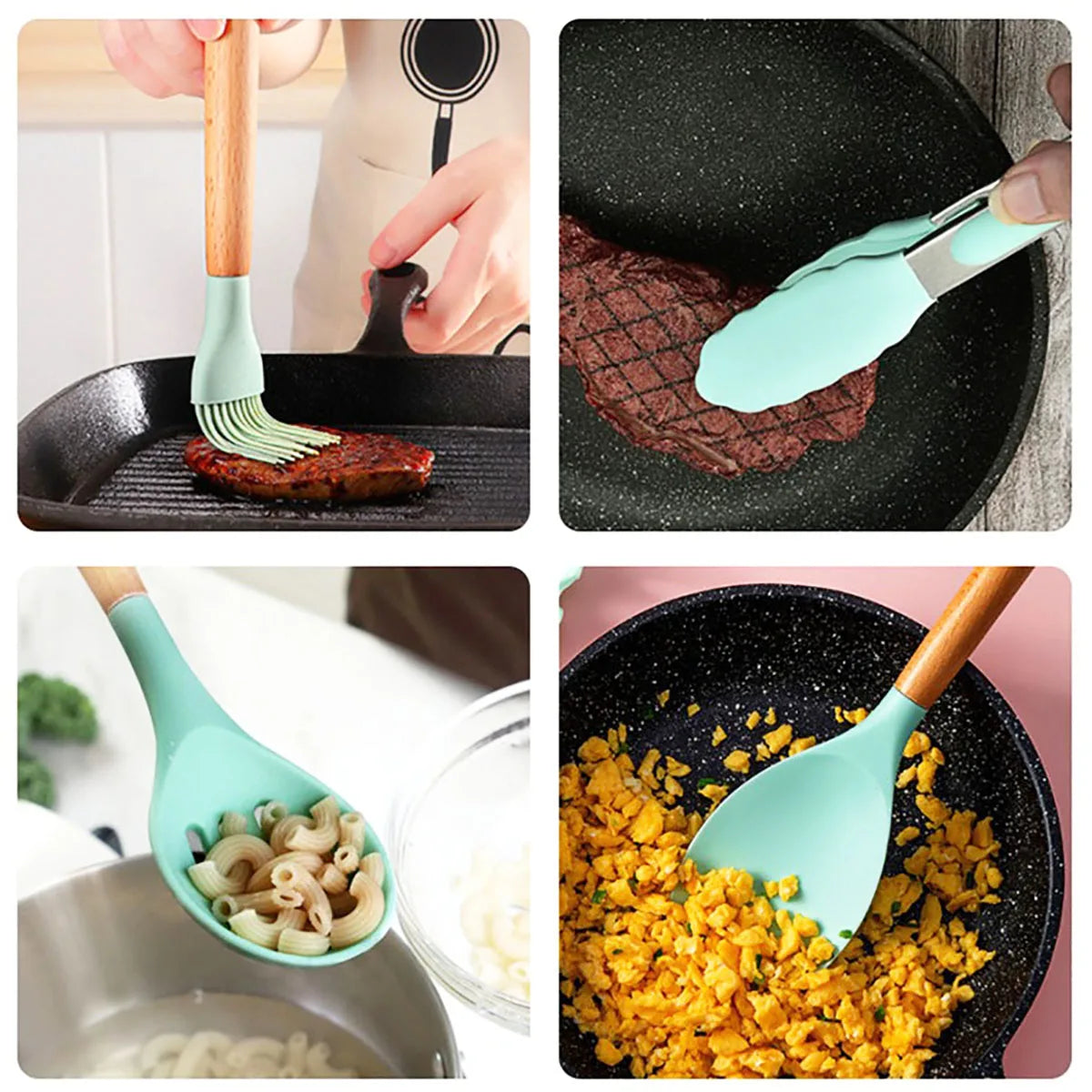 set d'ustensiles de cuisine en silicone