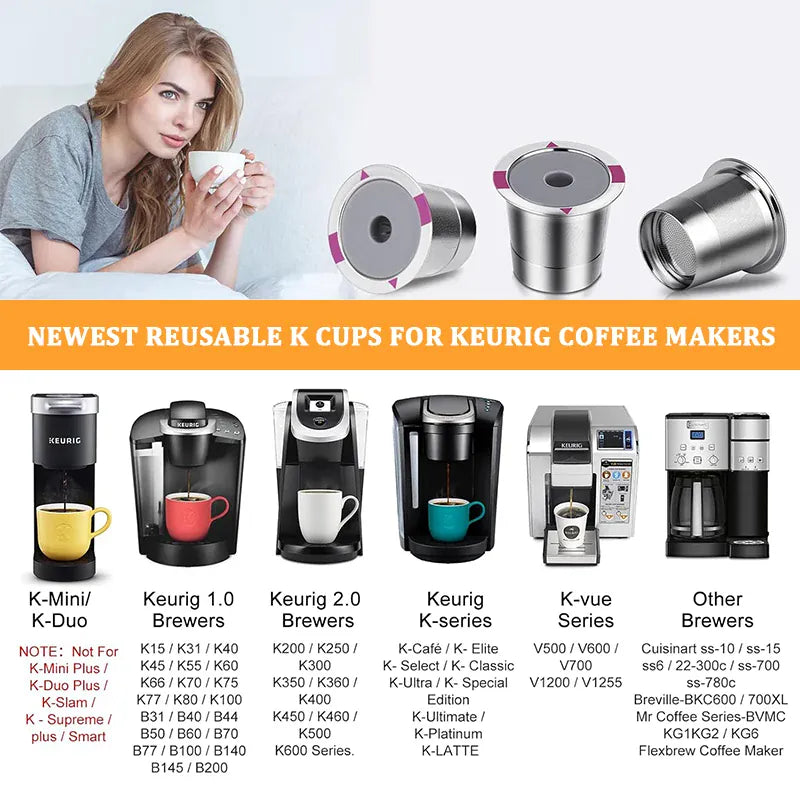 lot de K-Cup inox pour café économique
