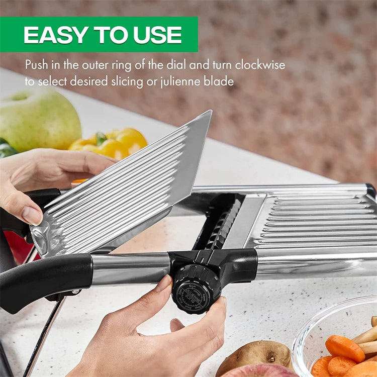 mandoline réglable pour coupes précises