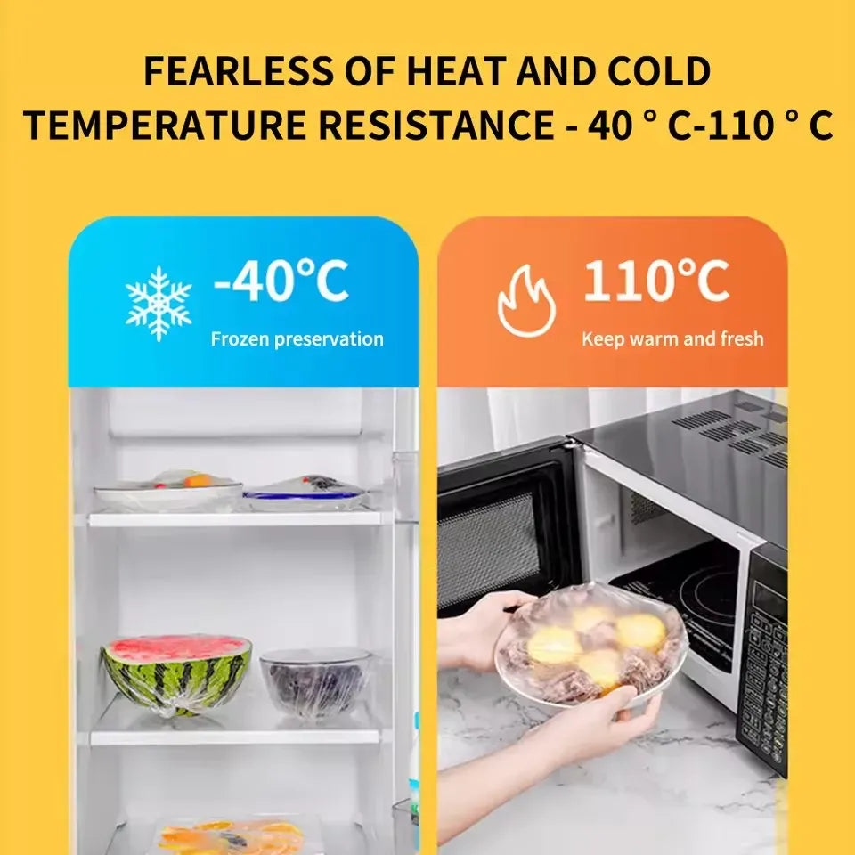 Film Alimentaire Réutilisable Coloré Transparent Lot de 1000 Pièces