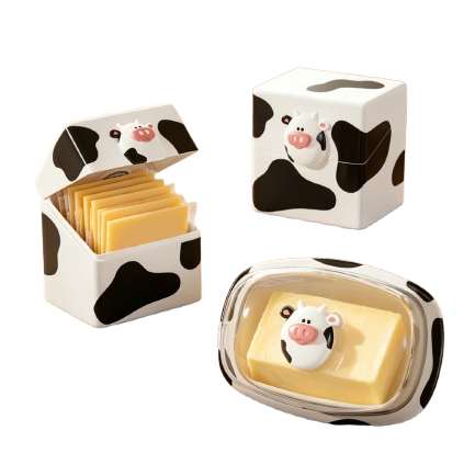 Boîte de Conservation avec Couvercle pour Beurre et Fromage