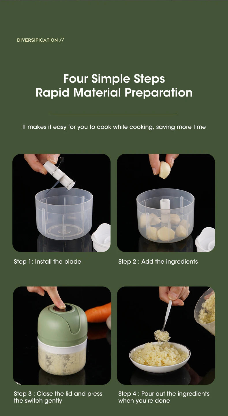 hachoir à main pour recettes variées