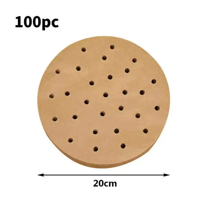 Papier Cuisson Air Fryer Jetable Antiadhésif Lot de 100 Pièces Air Fryer