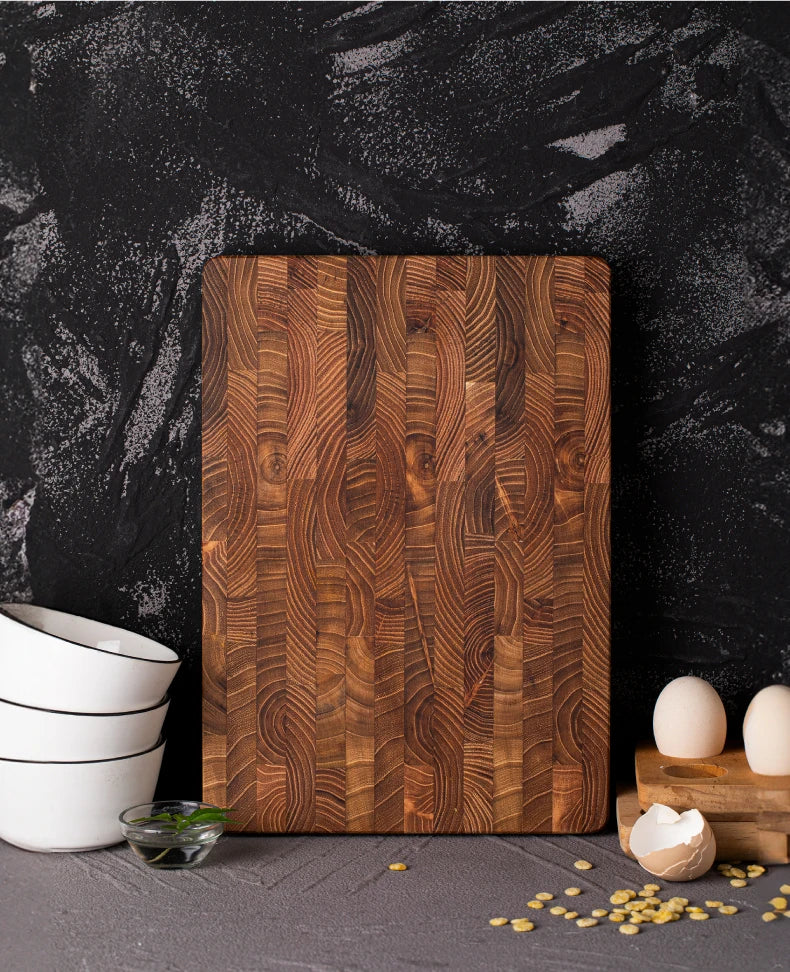 Planche à Découper en Bois de Teck Massif – 2 Tailles (34×22 cm ou 42×30 cm)