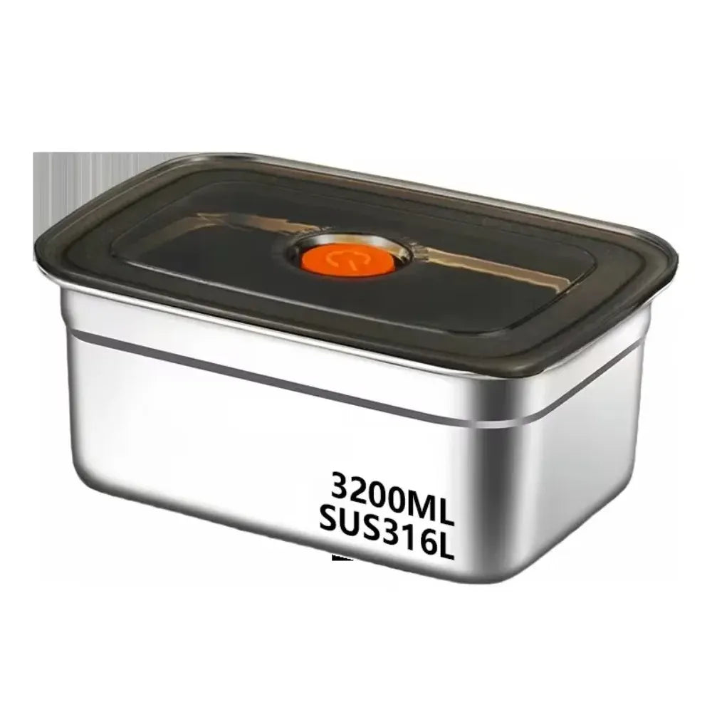 Boîte Hermétique Inox 3200ml Anti-fuite Compatible Micro-ondes Boîtes Hermétiques