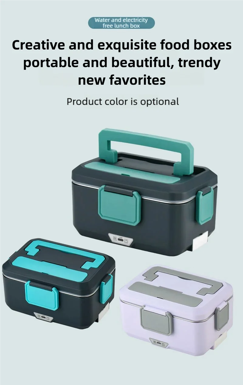 préparation de repas avec lunch box chauffante