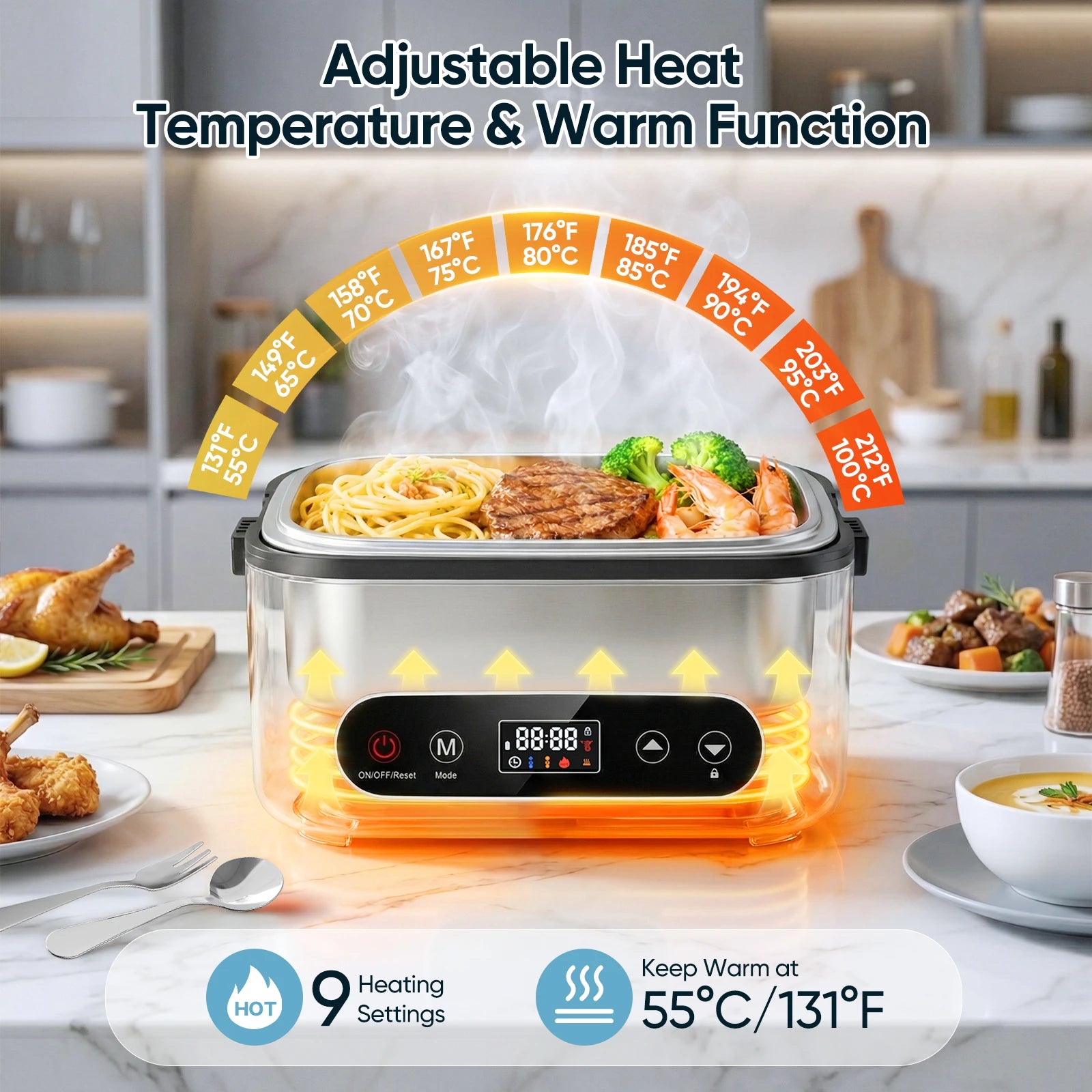 pratique lunch box électrique pour repas chauds