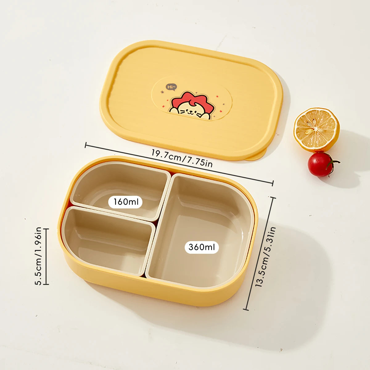 boîte à déjeuner en plastique durable