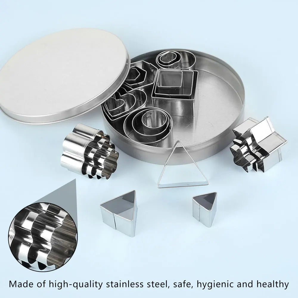 Emporte-pièces pour biscuits en acier inoxydable - 24 pièces assorties emportepieces