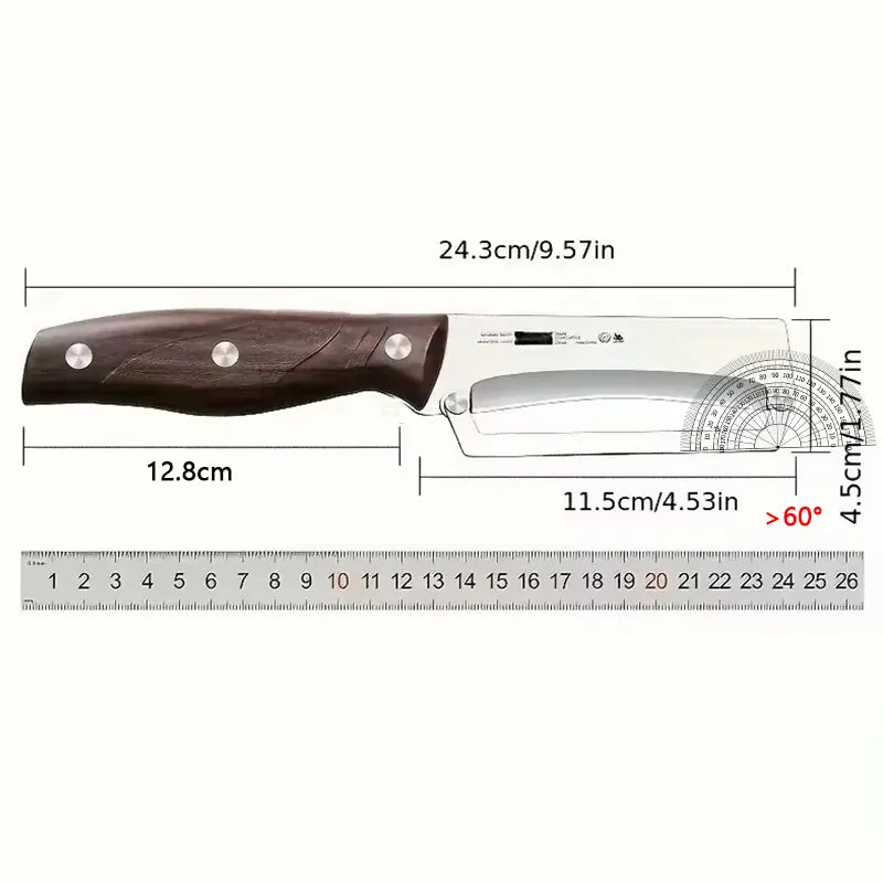 2 Éplucheurs Multifonctions Inox avec Poignée en Bois pour Fruits et Légumes eplucheurs