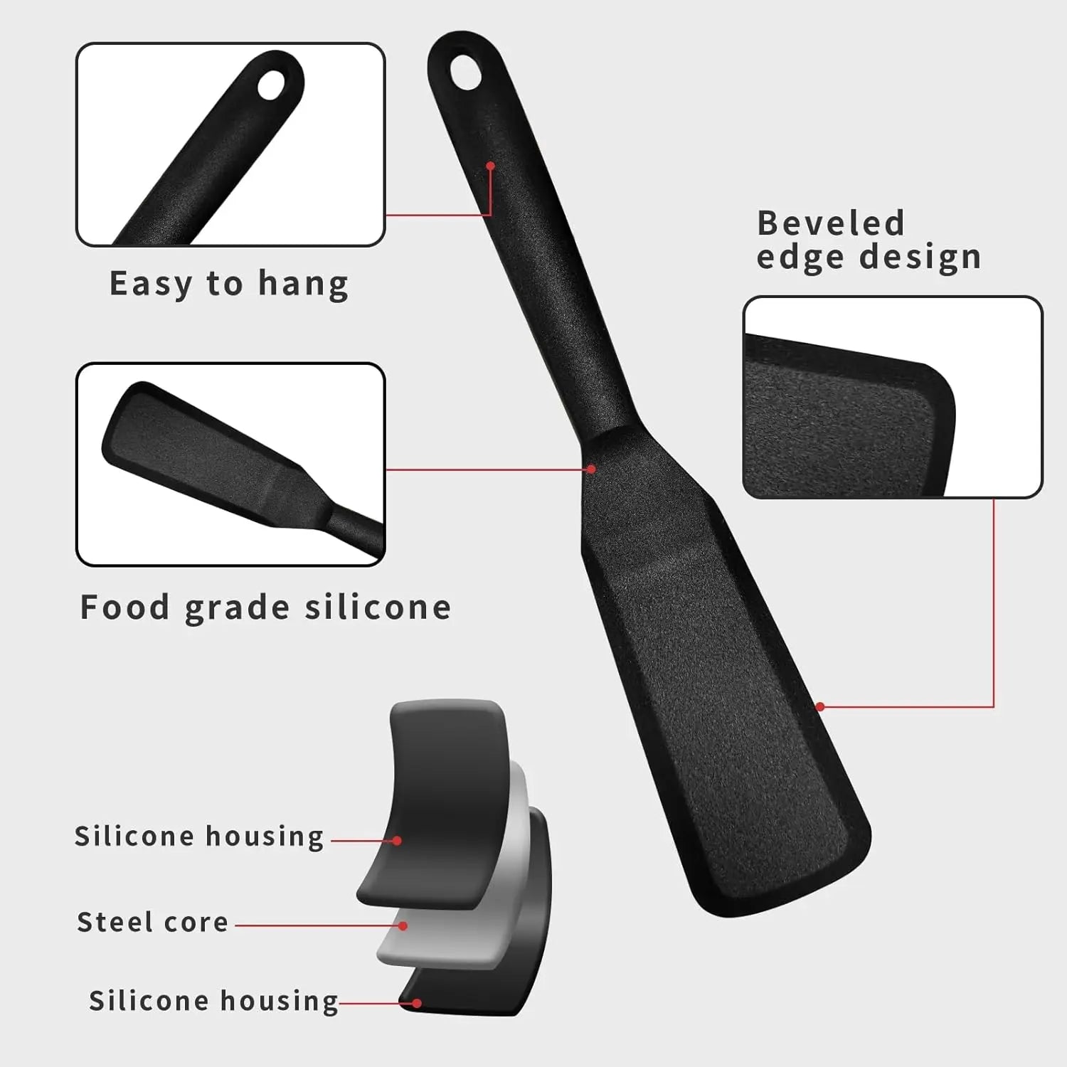 spatule en silicone pour la cuisine