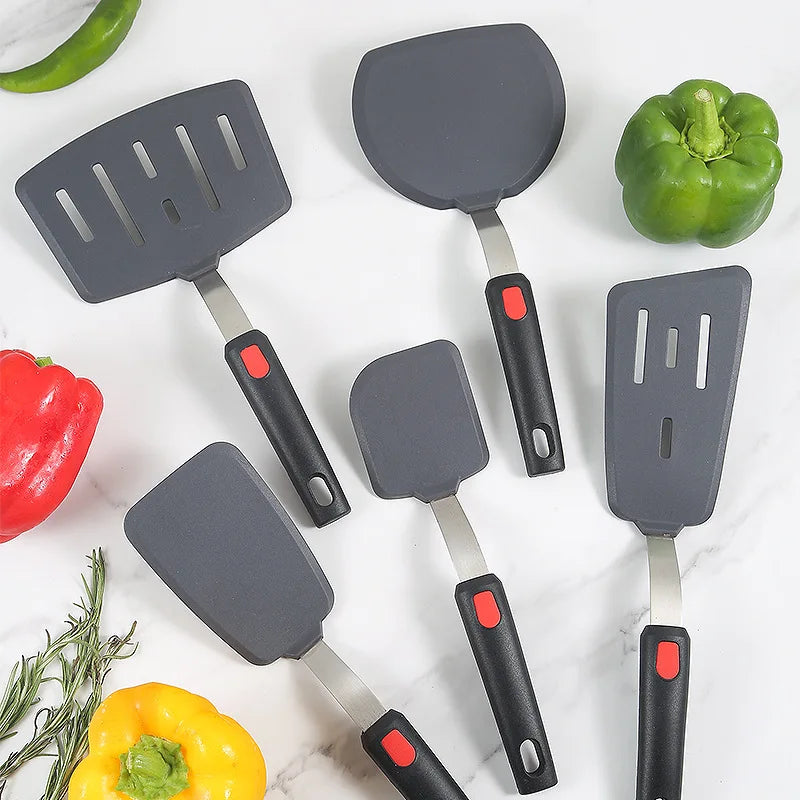 Spatule Silicone Haute Température 6 pièces Ustensiles de Cuisine