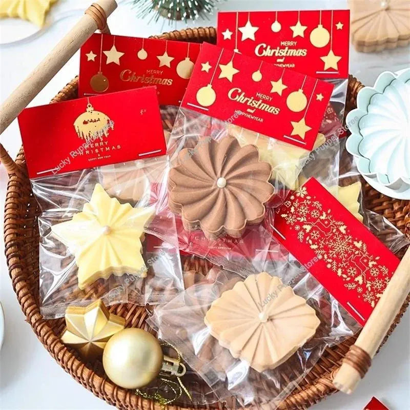 Emporte-pièce en silicone pour biscuits en forme de fleur - 3 pièces emportepieces
