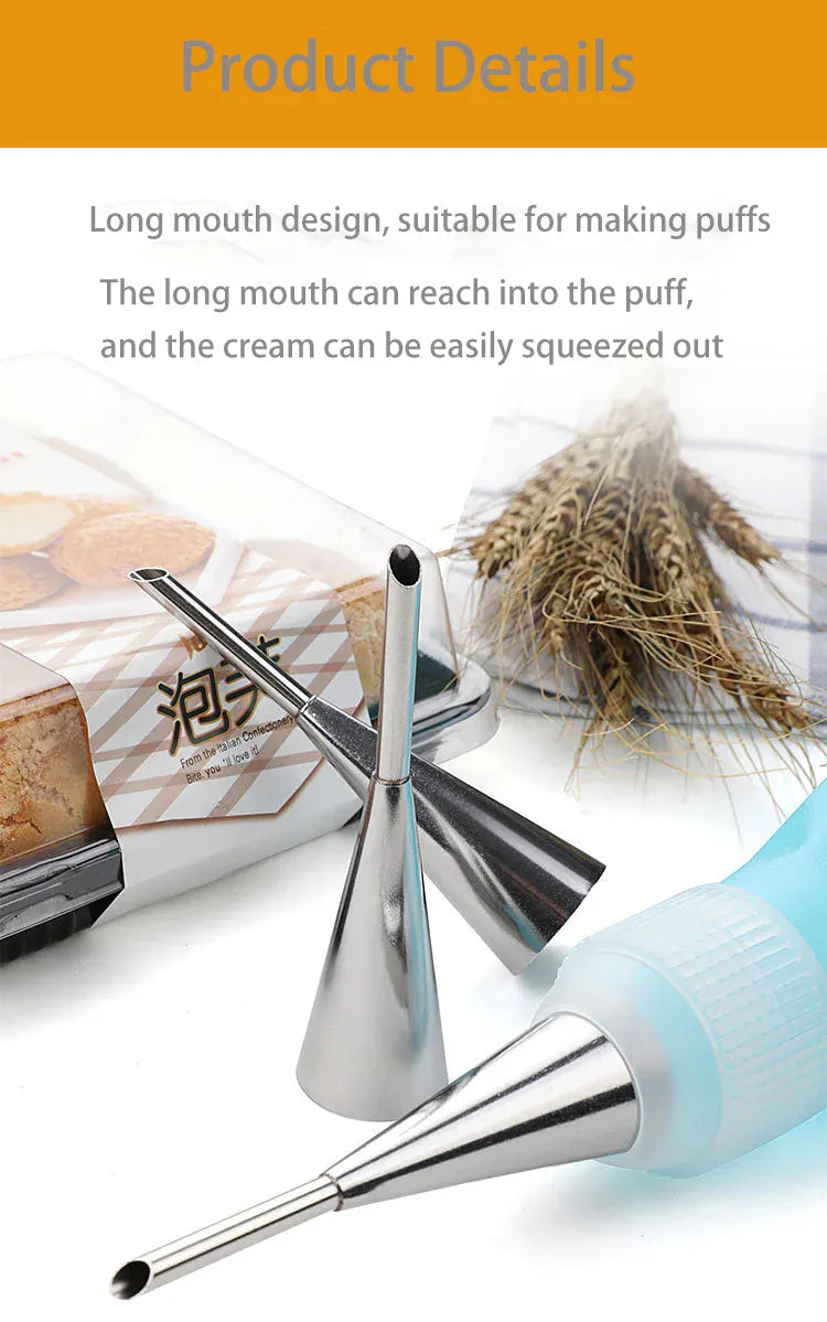 Douilles à pâtisserie en acier inoxydable - Set de 14 pièces pour gâteaux et desserts douillepoche