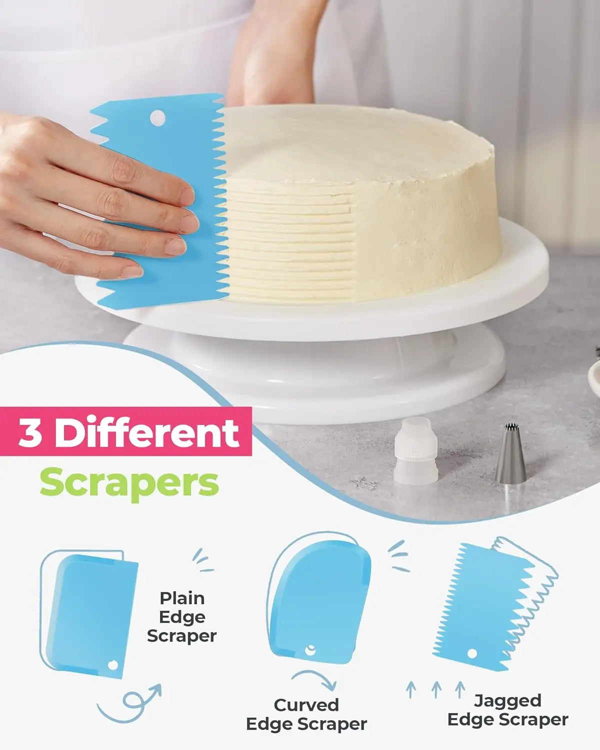 Kit de Décoration de Gâteaux 76 Pièces avec Douilles et Accessoires en Acier Inoxydable douillepoche