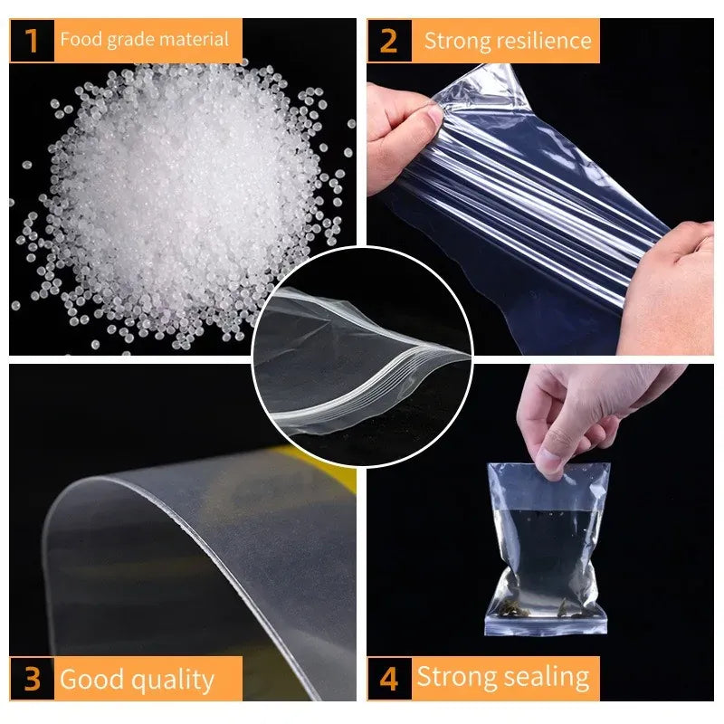 sachets de différentes tailles pour aliments