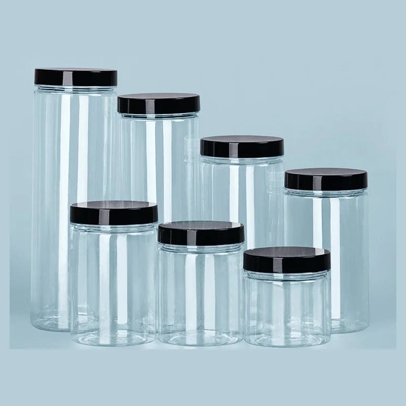 Boîte de Rangement Ronde Alimentaire à Couvercle Noir