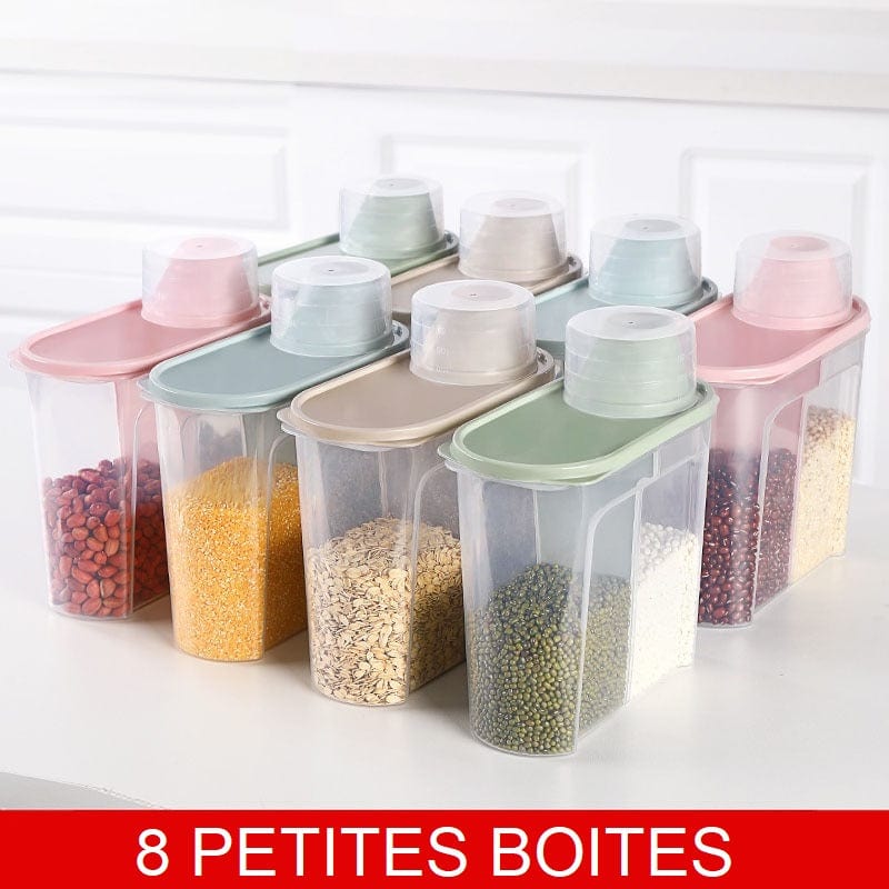 Boites de conservation des ingrédients 8 petites boites
