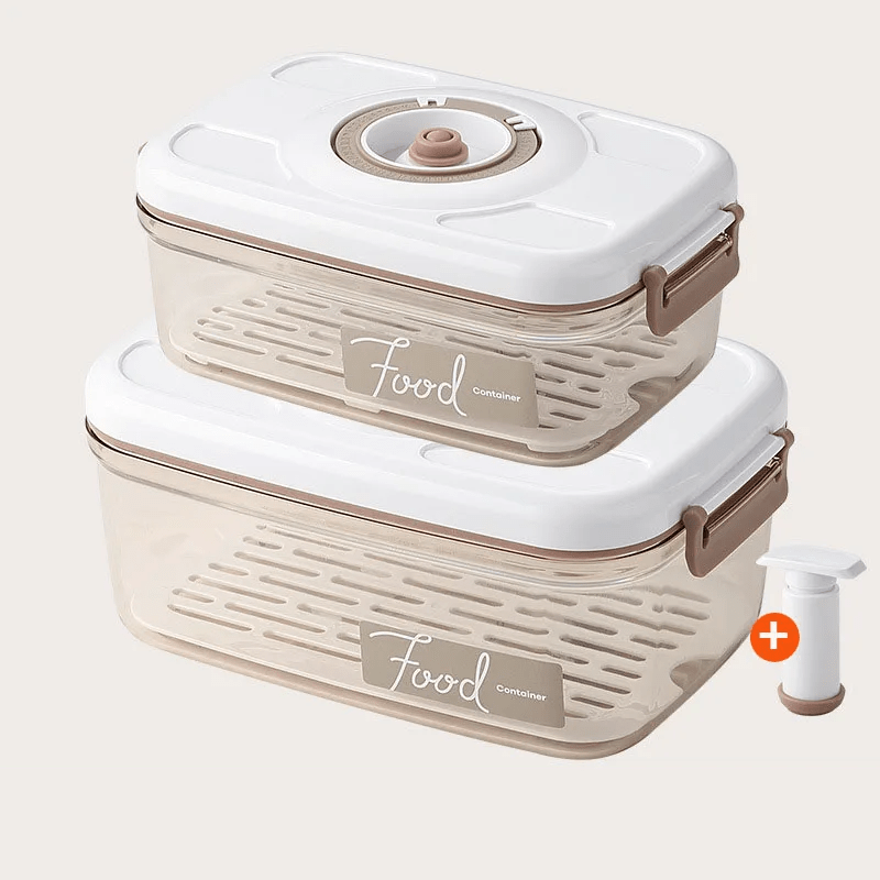 Boites de conservation sous vide avec Pompe aspirante Pack 2 Boîtes L