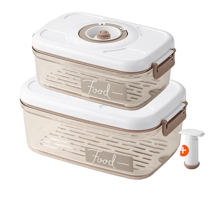Boites de conservation sous vide avec Pompe aspirante Pack 2 Boîtes L
