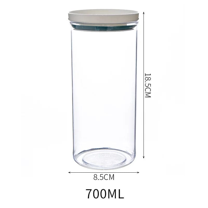 Boîtes Hermétiques Transparentes avec Joint Coloré 700 ml / Bleu-Vert
