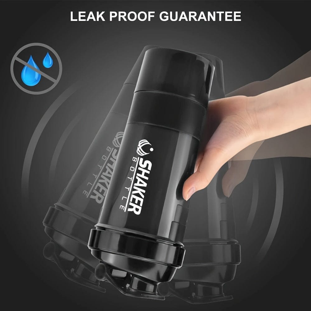 Bouteille Shaker 2 Compartiments Proteine GymHomeAsistantFitness