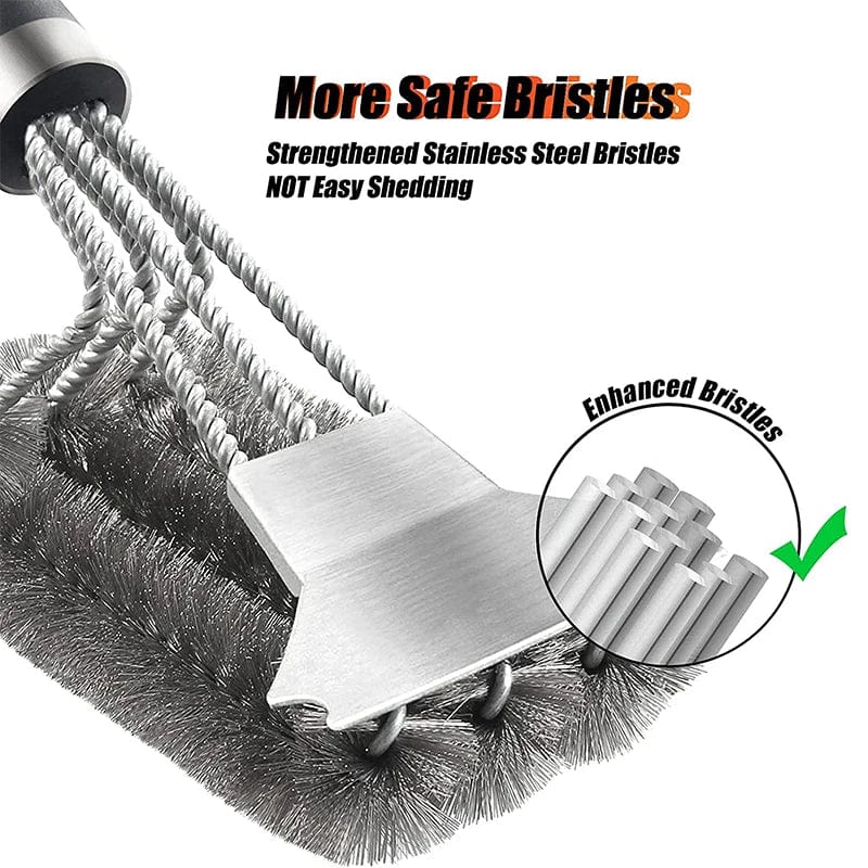 Brosse de Nettoyage pour Grill en Acier Inoxydable 18 Pouces
