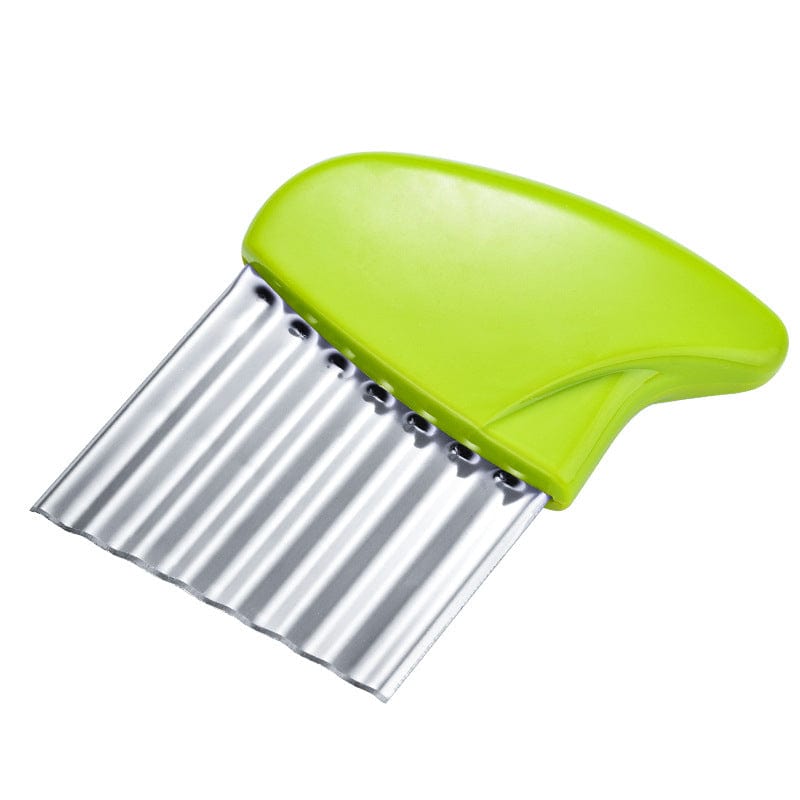 Coupe frite avec lame ondulée Vert