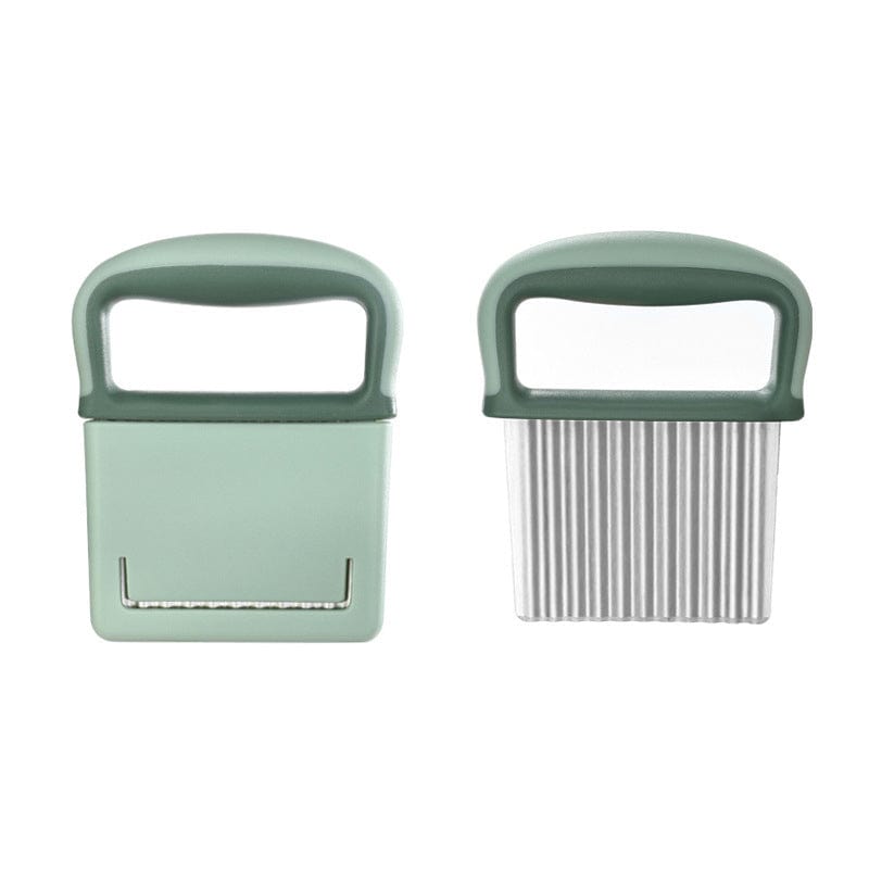 Coupe frite manuel avec lame ondulée Vert