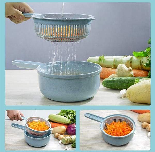 Coupe-légumes multifonction 9-en-1