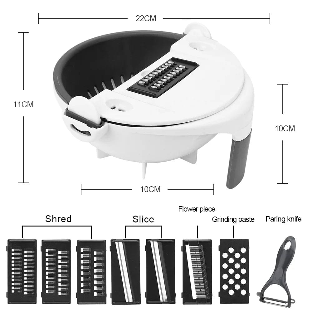 Coupe Légumes Rotatif Multifonction 9 en 1
