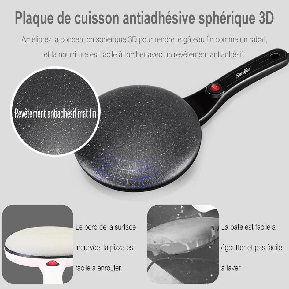 Crêpière électrique<br>pour des crêpes parfaites