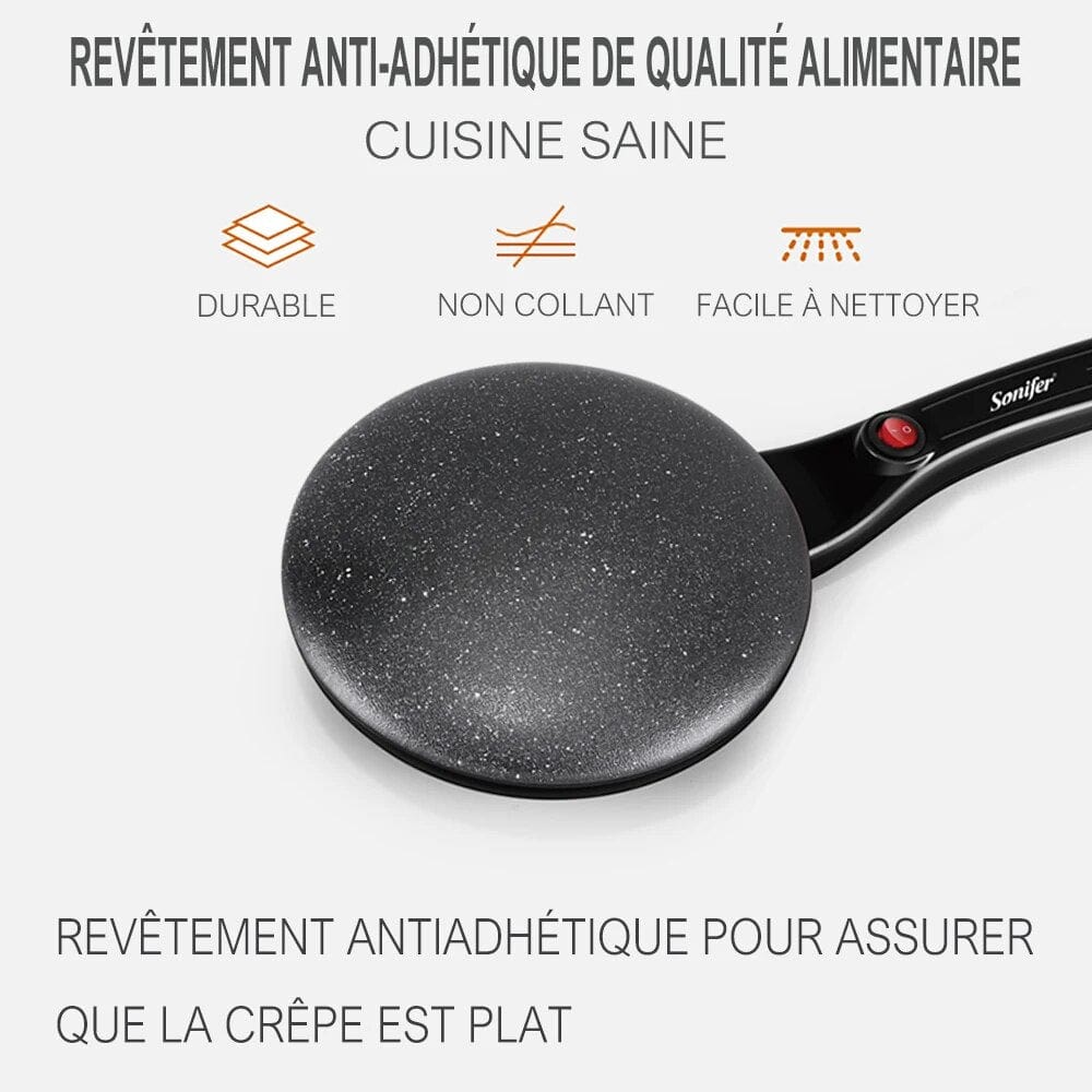 Crêpière électrique<br>pour des crêpes parfaites