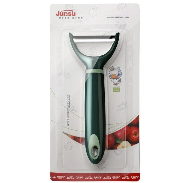 Éplucheur de Fruits et Légumes Multifonction Acier Inoxydable Zinc Alloy Ergonomique