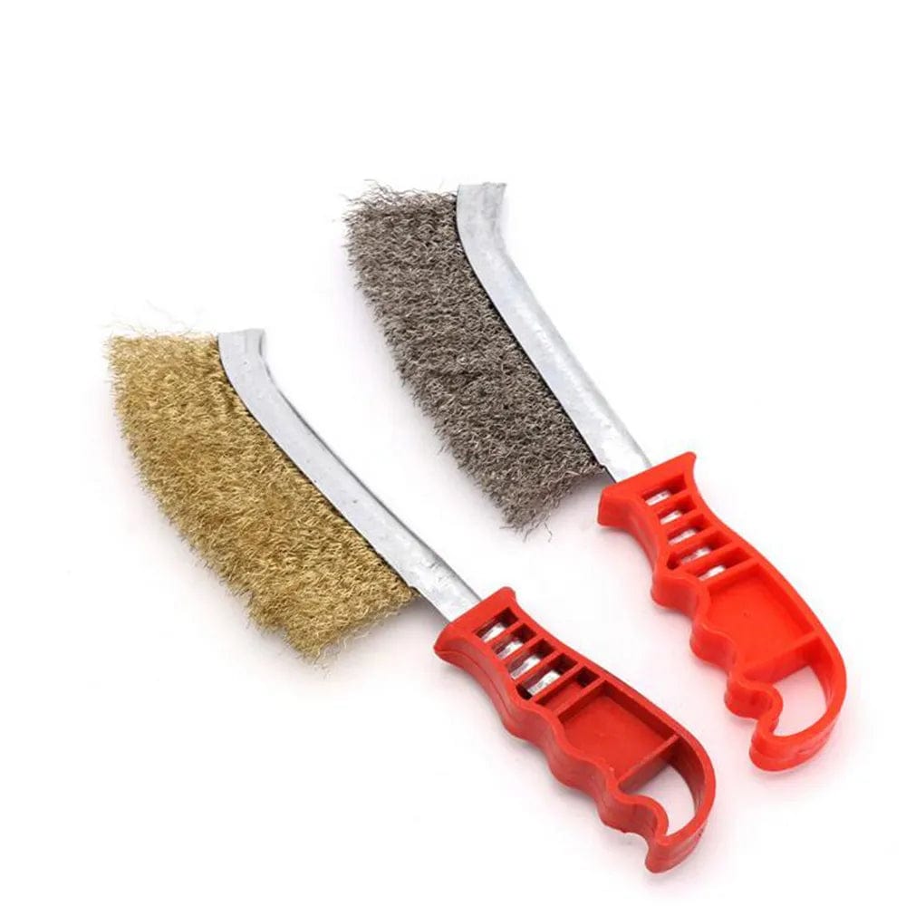 Grill Cleaner BBQ Grill Steel Wire Brush Cleaning Tools Grills Picnics Barbecue Tools light gray