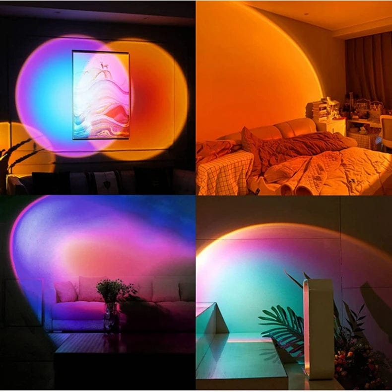 Lampe "Coucher de Soleil" controlable à distance (par télécommande et smartphone)