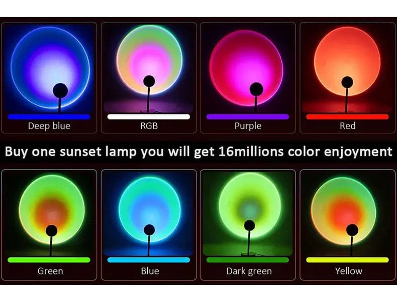 Lampe "Coucher de Soleil" controlable à distance (par télécommande et smartphone)