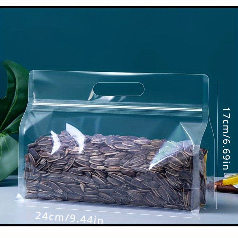 "Lot 50 sacs autoportants transparents pour emballage alimentaire et thé" 50pcs