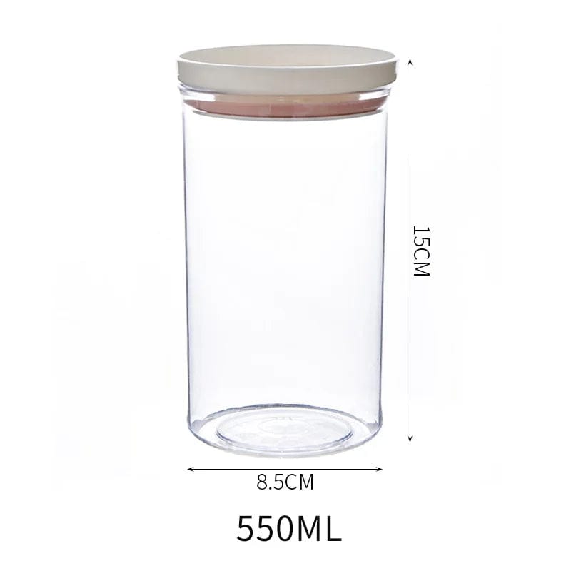 Lot de 4 Boîtes Hermétiques Transparentes avec Joint Coloré