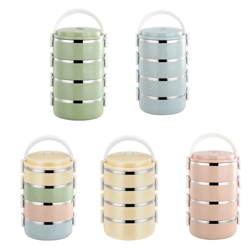 Lunchbox cylindrique multi-compartiments