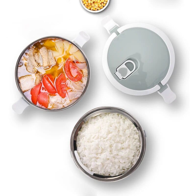 Lunchbox cylindrique multi-compartiments