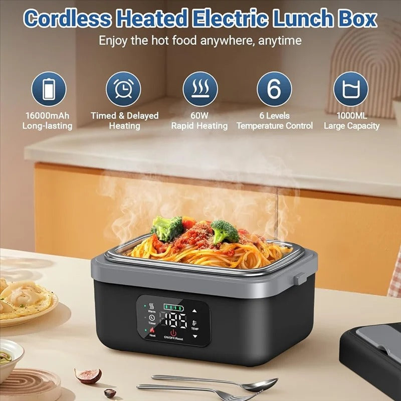 LunchBox Chauffante Électrique 16000mAh 220V pour Bureau et Voyage