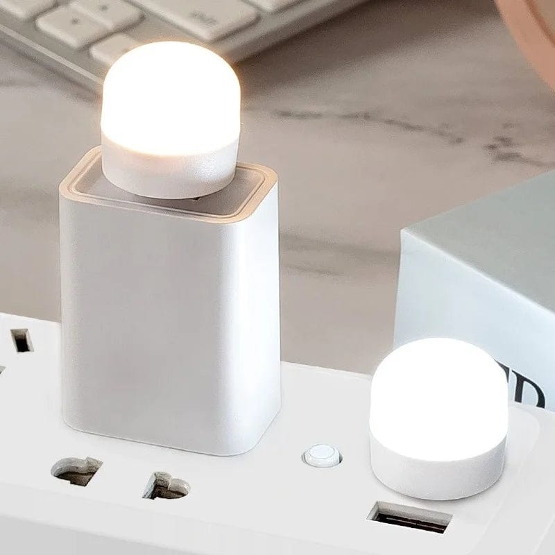 Mini Lampe de Lecture USB Blanc Chaud Rechargeable 1-10 Pcs