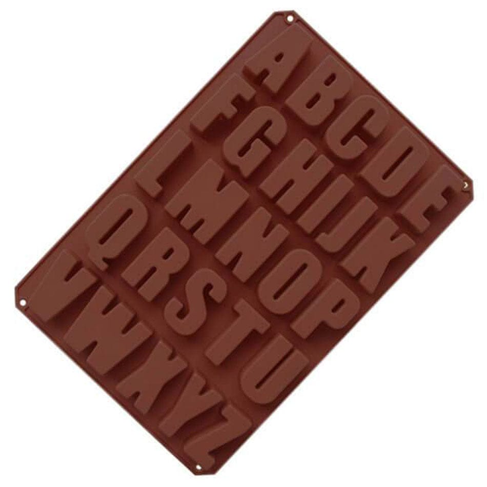 Moule à Chocolat Silicone - Lettres Alphabet 3D