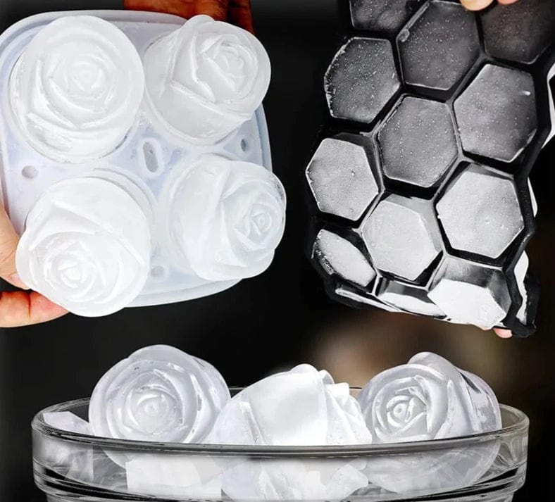 Moule à glaçons en forme de Rose