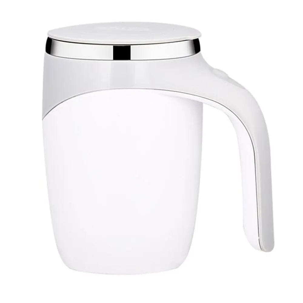 Mug Mélangeur Magnétique Rechargeable - Tasse de Café Automatique Rotation Lazy Milkshake 301 400ml / Light grey G494A