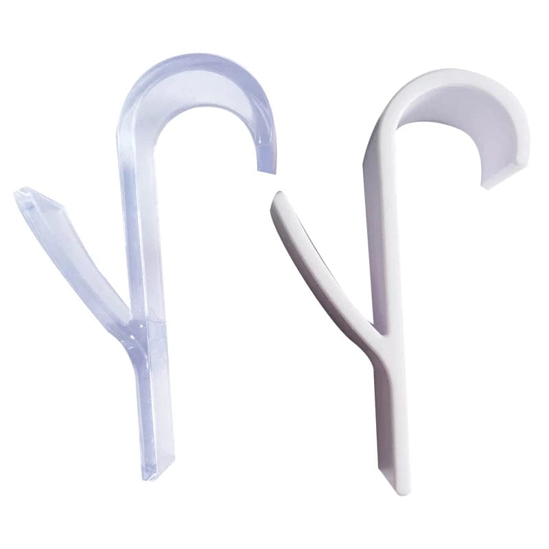 Organisateur de rangement pour radiateur de salle de bain blanc transparent - Coat Hook Eco-Friendly